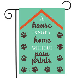 Pawprints Home Pet Owner Garden Flag