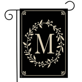 Briarwood Lane Classic Monogram Letter M Garden Flag