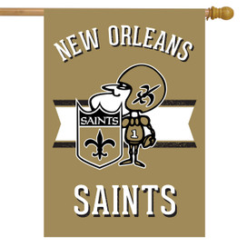 Retro New Orleans Saints Licensed NFL House Flag