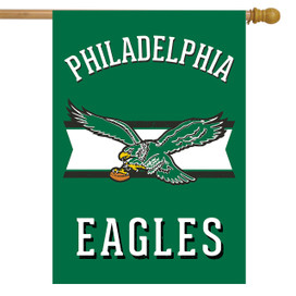 Retro Philadelphia Eagles Licensed NFL House Flag