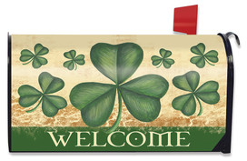 Shamrock Welcome St. Patrick's Day Mailbox Cover