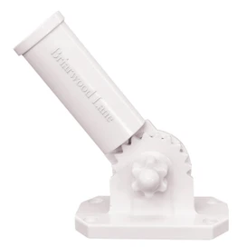 Briarwood Lane white adjustable aluminum flag pole bracket for house decorative flags hardware.