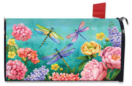 Dragonfly Garden Spring Mailbox Cover