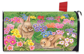 Bunny Friends Easter Magnetic Mailbox Cover