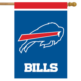 Briarwood Lane Buffalo Bills NFL licensed house flag with blue, red, and white colors.