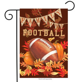 Family & Football Fall Garden Flag