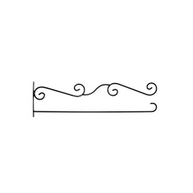 Briarwood Lane wrought iron scroll garden flag holder wall bracket decorative hanger mini small flag holder.