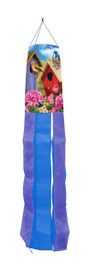 Colorful Birdhouses Spring Windsock