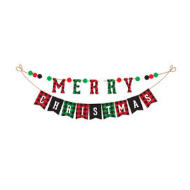 Christmas Burlap String Banner