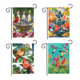 Birds Garden Flag Bundle - Set of 4