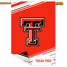 Texas Tech University NCAA Double-Sided House Flag, Briarwood Lane, red, black, and white.