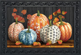 Elegant Pumpkins Doormat