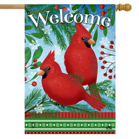 Welcome Cardinals House Flag