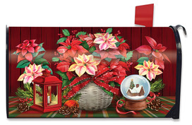 Christmas Poinsettia Mailbox Cover