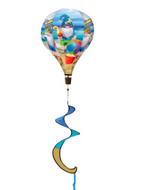 Summer Gnomes Hot Air Balloon Wind Twister