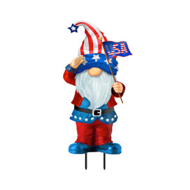 Patriotic Gnome Metal Art