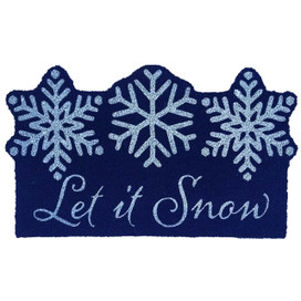 Dancing Snowflakes Coir Doormat