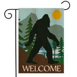 Bigfoot Welcome Garden Flag
