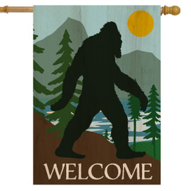 Bigfoot Welcome House Flag