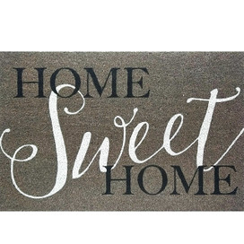 Briarwood Lane Home Sweet Home Medium Coir Doormat 24 x 36 brown with black and white text.