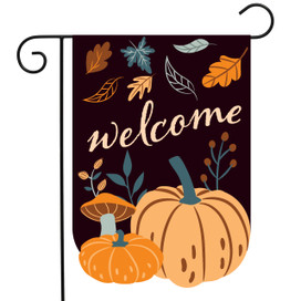 Briarwood Lane Herbst-Gartenflagge – Zwerg Mit Kürbis, Sackleinen, 31,8 X 45,7 Cm, Doppelseitig