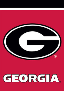 Briarwood Lane official NCAA Georgia Bulldogs small printed decorative garden flag for porch and yard display.