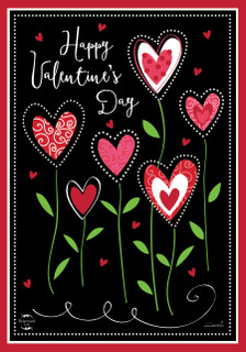 Valentine's Flowers Garden Flag
