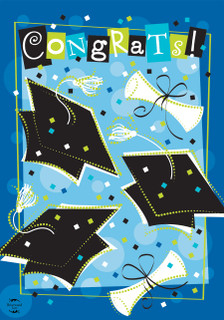Graduation Celebration House Flag