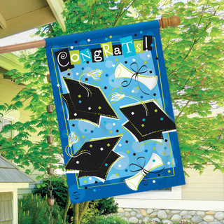 Graduation Celebration House Flag