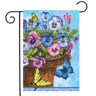 Pansies Spring Garden Flag