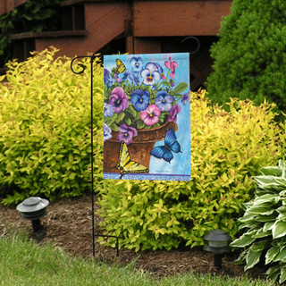 Pansies Spring Garden Flag