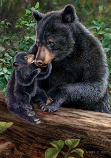 Lily and Hope Bears Summer Garden Flag