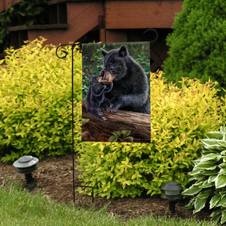 Lily and Hope Bears Summer Garden Flag