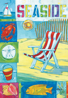 Seaside Beach Summer Garden Flag