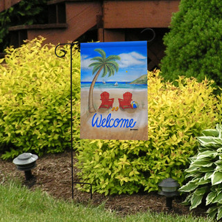 Beach Summer Garden Flag