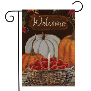 A Time To Gather Autumn Garden Flag