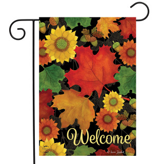 Fall Foliage Welcome Garden Flag