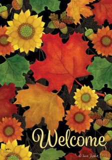Fall Foliage Welcome Garden Flag