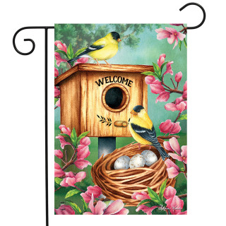 A Watchful Eye Garden Flag