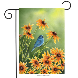 Indigo Summer Blue Bird Garden Flag