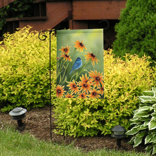 Indigo Summer Blue Bird Garden Flag