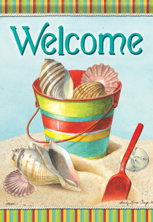 By the Sea Welcome House Flag