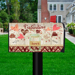Lovely Hearts Valentine's Day Magnetic Mailbox Cover