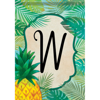 Palms Monogram W Garden Flag Palms Monogram W Garden Flag