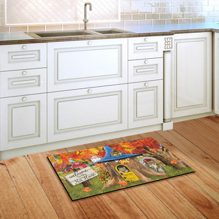 Fall Nut House Squirrels Doormat