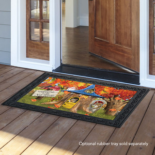 Fall Nut House Squirrels Doormat