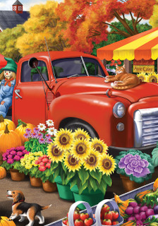 Farm Fresh Market Autumn House Flag