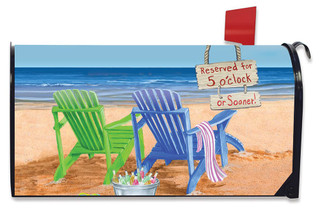 Beach Bum Summer Large / Oversized Magnetic Mailbox Cover