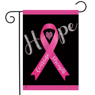 Hope, Courage, Strength Awareness Garden Flag