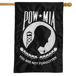 POW Applique & Embroidered House Flag POW Applique & Embroidered House Flag